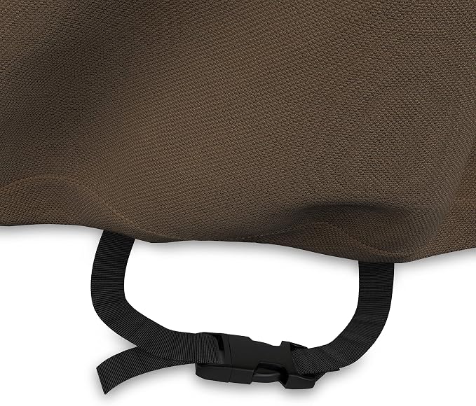 Amazon Basics 3-Seater Outdoor Couch and Patio Furniture Cover, Waterproof Lounge Sofa Cover, UV Resistant, Click-Close Straps, 78" x 38" x 29", Beige/Tan (Pack of 4)