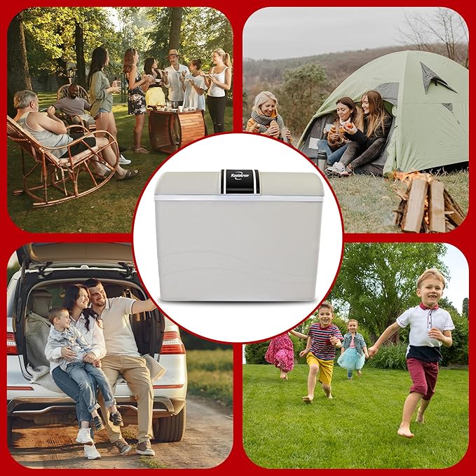 Koolatron 12V Iceless Cooler & Warmer – Portable Electric Cooler/Nevera Portátil Eléctrica for Car Truck Camper Boat, Hard Sided Mini Fridge for Camping Picnic Travel Lunch Food Drinks Office 45 qt