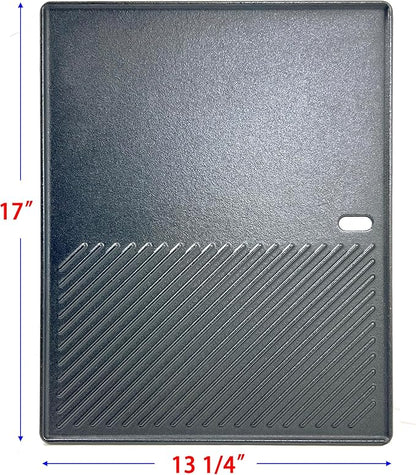 DC134 17" x 13.2" Cast iron Replacement Griddle for Nexgrill 720-0830H, 720-0783E, 720-0888N, 720-0888, 720-0697, Fit for Charbroil 463241113, 463449914, Kenmore 720-0670A, 41516106210