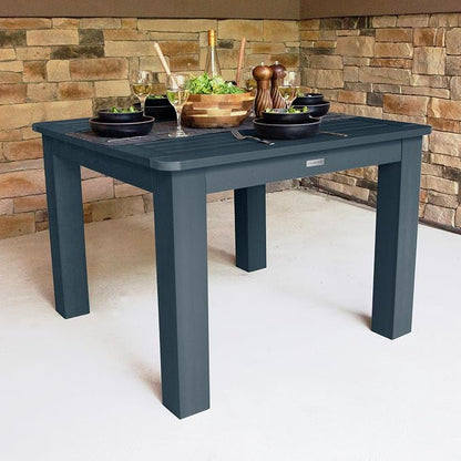 highwood AD-DNL44-FBE Lehigh 5 Piece Square Dining Set, 42-Inch, Federal Blue