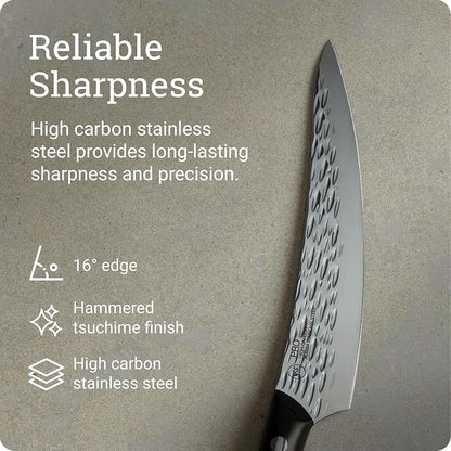 Kai PRO 6.5" Boning & Fillet Knife | Hand Sharpened Curved Boning Knife, Japanese AUS6M Stainless Steel Blade, Full-Tang POM Handle