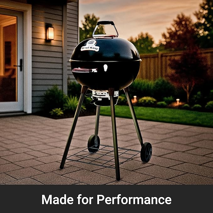 Broil King 401110B Kettle 22.5-IN Crown Charcoal Grill in Black