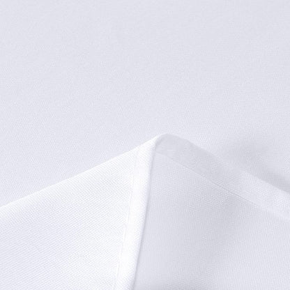 sancua Rectangle Tablecloth, 60 x 84 Inch, White | Stain and Wrinkle Resistant, Washable Polyester Cloth, Decorative Fabric Cover, For Dining Tables, Buffet Parties and Camping