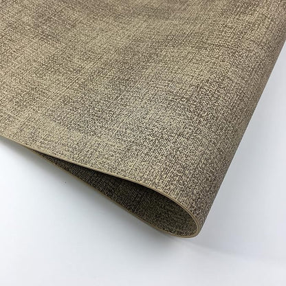 WAZAIGUR Waterproof Easy to Clean Non-Slip Heat Resistant Thick Faux Leather Placemats for Dining Table Set of 8,Light Brown