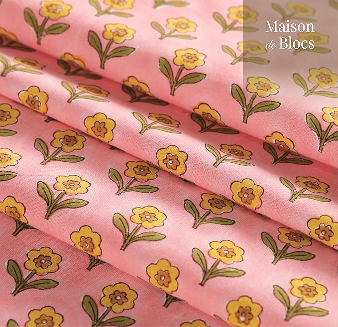 100% Cotton Hand Block Printed, Tablecloth for Kitchen, Dining, Table Cover for Parties, Chritmas, Weddings, Barbecues and Summer picnics Table Cloth