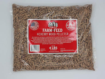 | Hardwood Natural BBQ Grill Smoke Bake | Cherry | Pellets | 4 Pound Pel Bag
