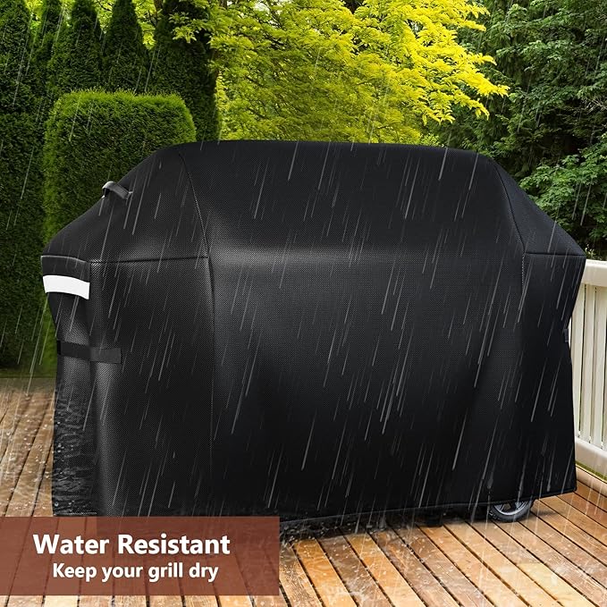 QuliMetal 65 Inches Grill Cover for Weber Genesis 2 4-Burner 400 Series, Heavy Duty Waterproof Outdoor BBQ Cover, Fade Resistant Barbecue Protector, 600D Waterproof, Compared to Weber 7131