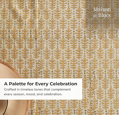 100% Cotton Hand Block Printed, Tablecloth for Kitchen, Dining, Table Cover for Parties, Chritmas, Weddings, Barbecues and Summer picnics Table Cloth