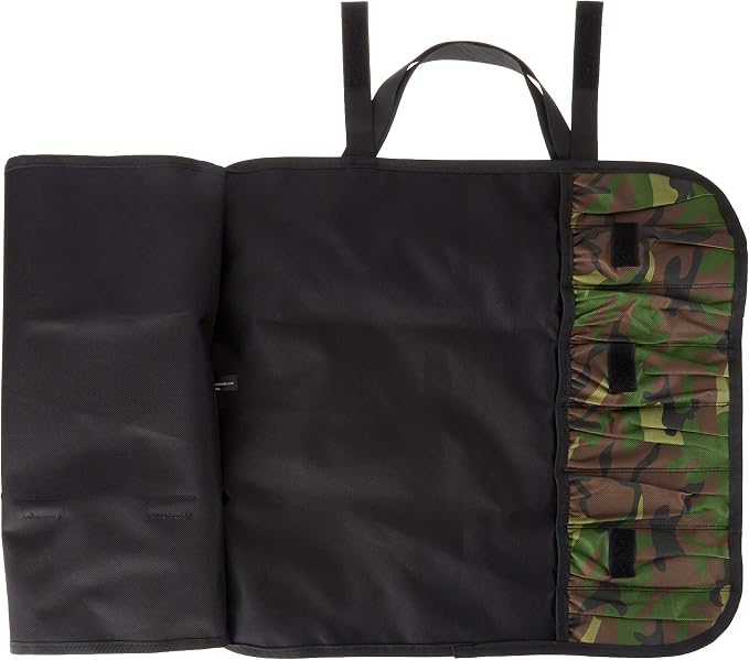 Mercer Culinary 7-Pocket Knife Roll Storage Bag, Camouflage