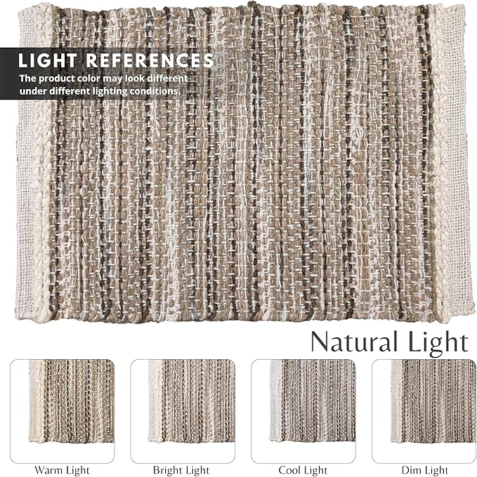 Hausattire Woven Table Placemats Set of 4 - Olive Green Christmas Jute Outdoor Table Mats for Kitchen Dining Decoration |Heat Resistant Farmhouse Dinner Spring Easter Placemat |13x19 Inch