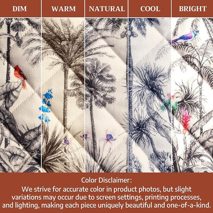 Maison d' Hermine 100% Cotton Oven Mitt & Pot Holder Set (7.5"x13" & 8"x8") | Heat Resistant BBQ Cooking Gloves with Loop Baking Grilling Kitchen Hotel Home Farmhouse Thanksgiving Christmas - Amazonia