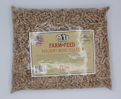 | Hardwood Natural BBQ Grill Smoke Bake | Hickory | Pellets | 4 Pound Pel Bag
