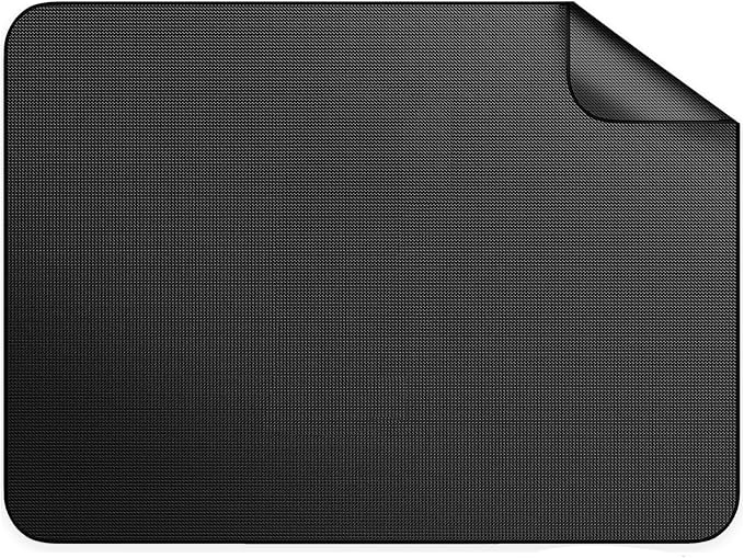 65 x 48 Grill Mat for Outdoor Grill, 20 mil Fire Resistant BBQ Pad | 20 mil fiberglass under grill mat with silicone fire coating; helps protect decks and patios from grease, sparks & BBQ mess.