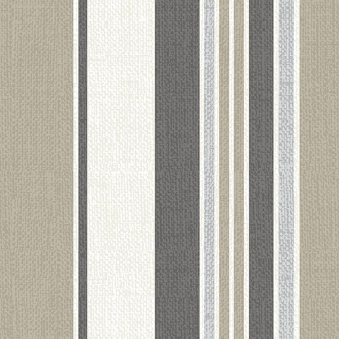 Arden earthFIBER Outdoor Dining Chair Cushion, 20 x 20, Rain-Proof, Fade Resistant, Taupe Grey Boardwalk Stripe