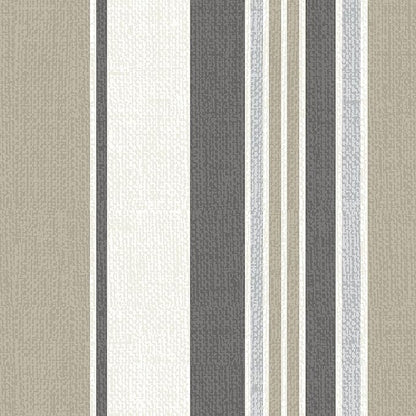Arden earthFIBER Outdoor Dining Chair Cushion, 20 x 20, Rain-Proof, Fade Resistant, Taupe Grey Boardwalk Stripe