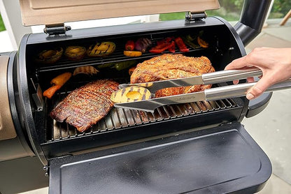 Cuisinart 14-Piece Deluxe Stainless Steel Grill Set, Grilling Accessories Kit with Spatula, Tongs, Corn Holders, Basting Brush, Cleaning Brush & Aluminum Carry Case, BBQ Tools for Outdoor Grill