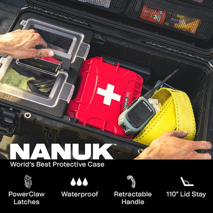 NANUK Trail 50 – 51.1 L (13.5‑Gallon) Waterproof Gear Case – Modular Cargo Case for Camping, Fishing, Hunting & Outdoor Storage - Dustproof and Impact Resistant (23.8” x 15.5” x 13.2”) – Black
