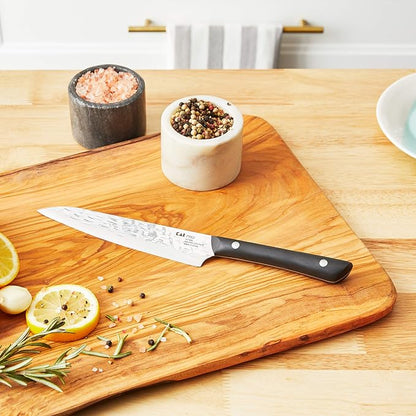 Kai PRO 6" Utility Knife | Hand Sharpened Japanese Kitchen Knife, Japanese AUS6M Stainless Steel Blade, Full-Tang POM Handle
