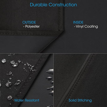 Unicook Heavy Duty Waterproof Grill Cover, Compatible with Oklahoma Joe's Highland, Horizontal and More Smokers, Charcoal Offset Smoker Cover, Fade and UV Resistant Material, Black