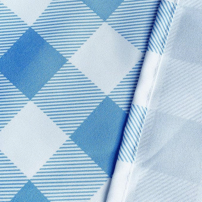 Classic Gingham Tablecloth Fabric - Oblong 58x120 Water Resistant Chequered Pattern Table Cloth for Indoor/Outdoor Use - Tabletop Cover for Birthday, Picnics, Gardens, and Parties