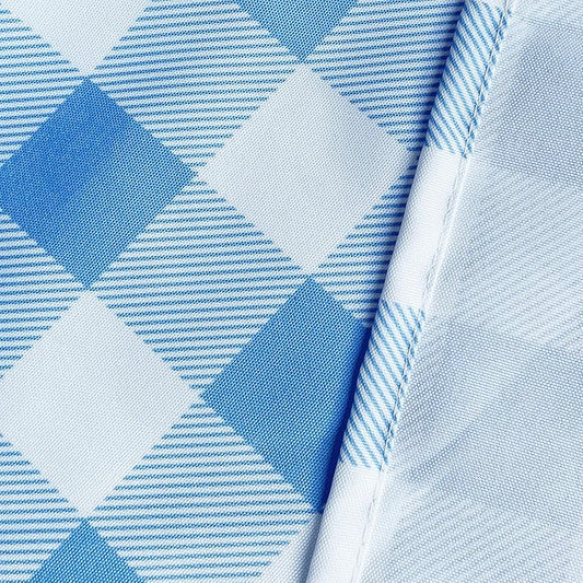 Waterproof Plaid Tablecloth Fabric - Square 58x58 Inch Classic Gingham Checker Table Cloth for Indoor/Outdoor Use - Buffalo Table Cover for Picnics, BBQs, and Parties