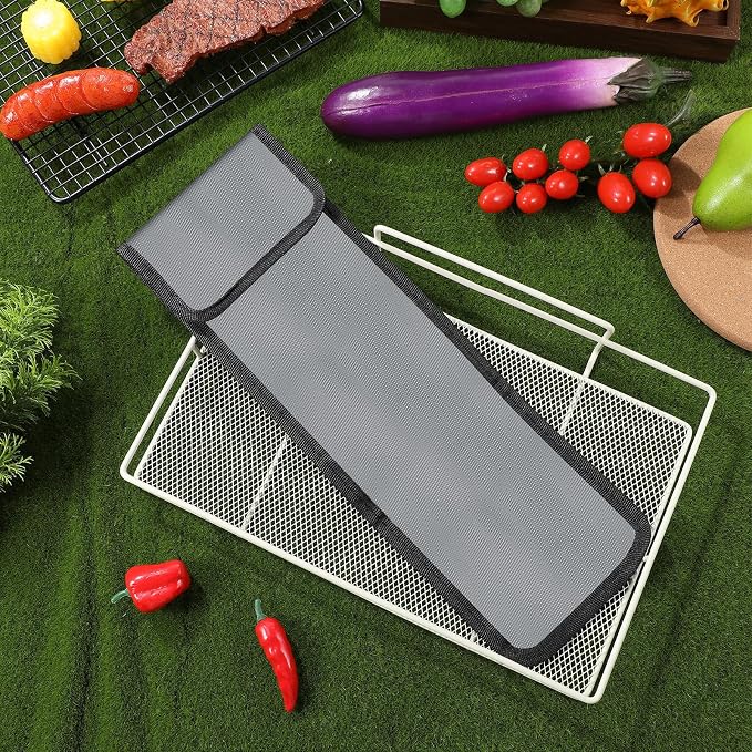 Oxford Cloth Skewer Container Bag Portable Waterproof BBQ Skewer Storage for Outdoor Grilling and Camping Utensils