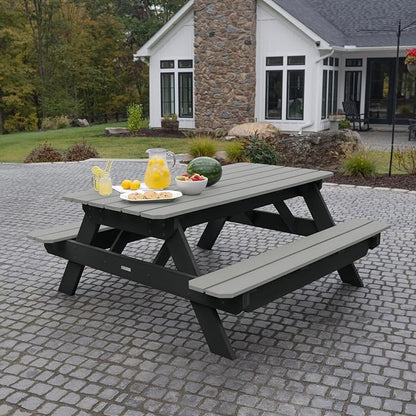 Highwood Hometown Picnic Table, 6 Foot, Flint