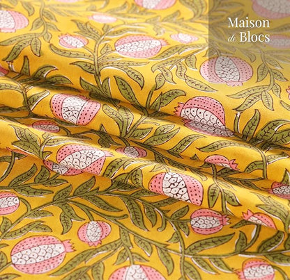100% Cotton Hand Block Printed, Tablecloth for Kitchen, Dining, Table Cover for Parties, Chritmas, Weddings, Barbecues and Summer picnics Table Cloth