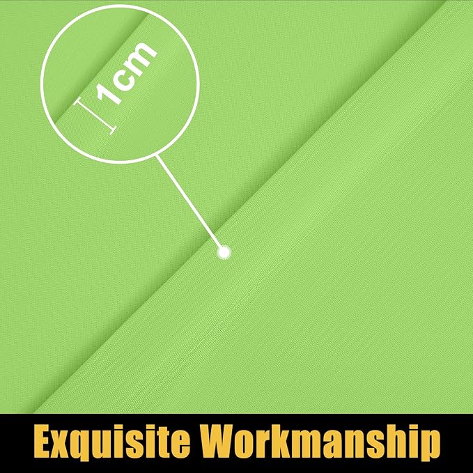 Smiry Rectangle Picnic Table Cloth, Waterproof Elastic Fitted Tablecloths for 4 Foot Tables, Washable Polyester Table Cover for Camping, Indoor and Outdoor (Lime Green, 30"x48")