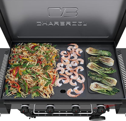 Charbroil 36" Performance Series Deluxe Propane Gas Griddle with Cart 4 Burner Flat Top Grill, Black - 463285924