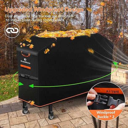 Griddle Cover for Blackstone 28" Griddle with Hood, 2026 Upgraded 1000D Heavy Duty Waterproof Flat Top 5483 Grill Cover, Tear & Fade Resistant with Buckle & Air Vents, Fits Blackstone 2 Burner Griddle
