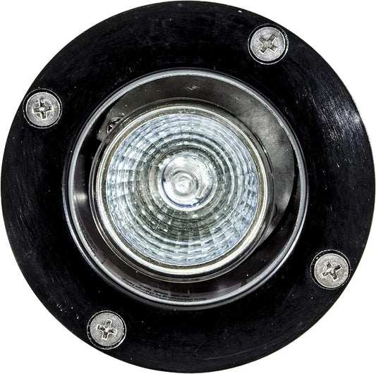 DABMAR LIGHTING FG318-LED5-B Fiberglass Well Light W/O Grill 5W LED MR16 12V, Black