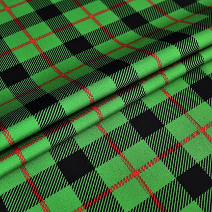 Classic Gingham Buffalo Tablecloth Fabric - Oblong 58x144 Inch Checkered Table Cloth for Indoor Outdoor - Irish Table Cover for Christmas Day, St. Patricks Day, Picnics, BBQs, and Parties