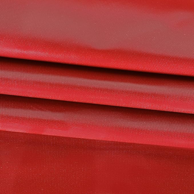 sancua Waterproof Rectangle Vinyl Tablecloth Table Cloth 54x78 Inch, Red | 100% Oil Spill Proof, PVC Material, Wipe Clean Table Cover for Dining Tables, Buffet Parties and Camping