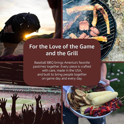 | 12'' Home Plate Cutting Board | Kitchen & BBQ Accessory for Baseball Fans Wood for Chopping, Prep, or Charcuterie | Made in USA