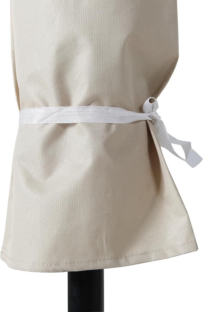 Grand Patio Weather-Resistant Patio Umbrella Cover for 9 to 10.5 FT Patio Umbrellas, Water-Resistant Market Umbrella Cover, Beige