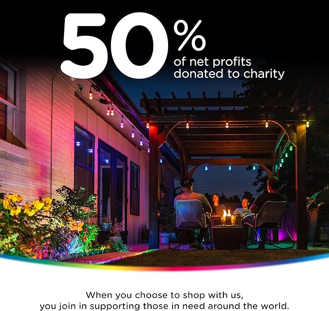 Enbrighten Eternity Permanent Outdoor Lights, 100ft with 72 RGBWIC LED Lights, App‑Controlled, Cuttable, Christmas, Accent & Year‑Round Eave Lighting, Works with Alexa & Google Home, 81103