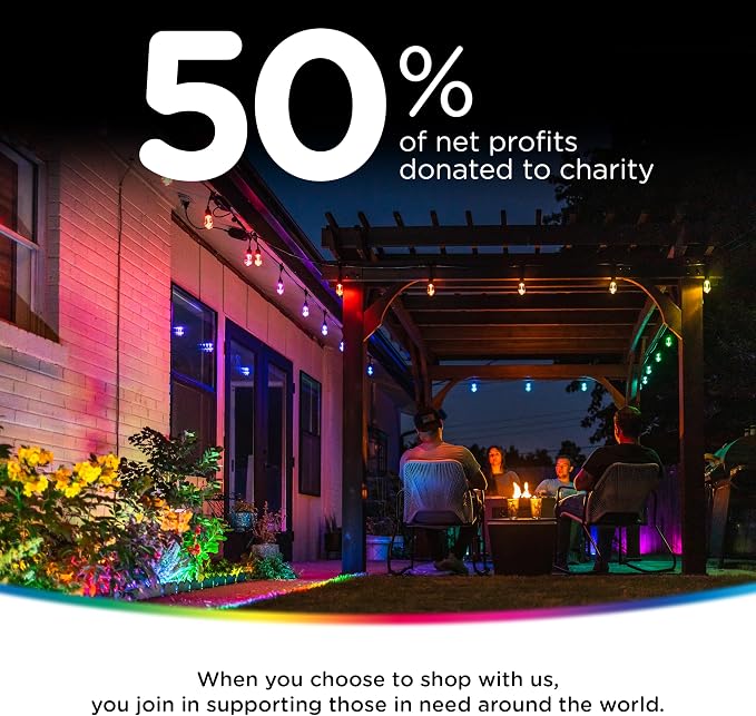 Enbrighten Eternity Permanent Outdoor Lights, 50ft, 32 Lights, Smart (Pack of 2)