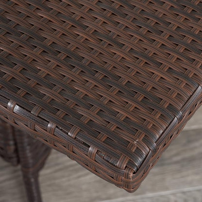 Christopher Knight Home Watkins Outdoor Wicker Dining Set, 5-Pcs Set, Multibrown