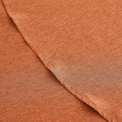 Decorelia Fall Farmhouse Round Table Cloth for Indoor/Outdoor, Harvest Thanksgiving Faux Linen Washable Tablecloth Cover for Party Dining & Kitchen Table Decor (60 Inch,Round (2-4 Seats), Orange)