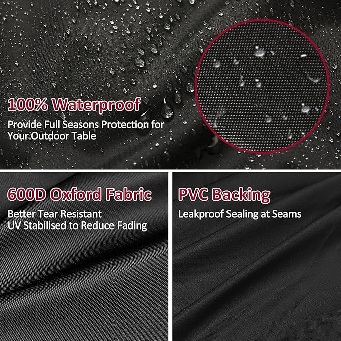 Outdoor Dining Cart Cover for Royal Gourmet Cart Flattop Worktable PC3401S PC3401B, for 40 inch Outdoor Utility Cart, 600D Outdoor Waterproof Weather Resistant Cover