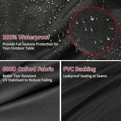 Outdoor Dining Cart Cover for Royal Gourmet Cart Flattop Worktable PC3401S PC3401B, for 40 inch Outdoor Utility Cart, 600D Outdoor Waterproof Weather Resistant Cover