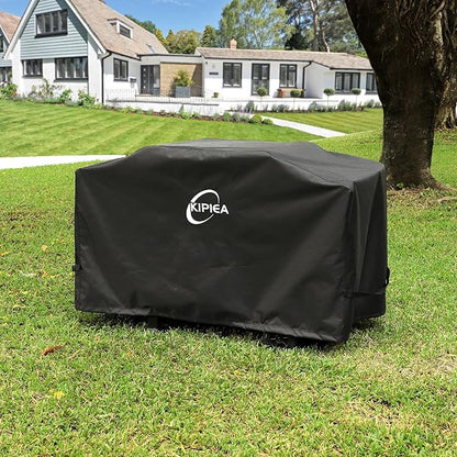 Kipiea Griddle Cover for Blackstone 28" Griddle with Hood, Heavy Duty Tear & Fade Resistant and Waterproof Flat Top Grill Cover for Blackstone 5483 with Buckles and Drawstrings