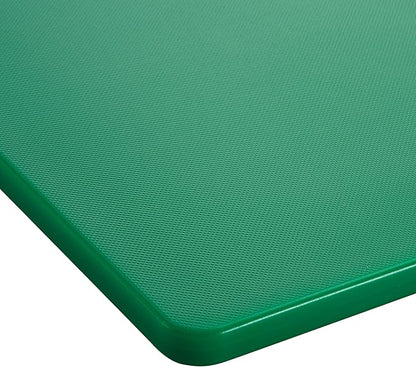 Winco 12" x 18" Green Cutting Board (Set of 6) | Dishwasher safe, Stain resistant, Minimizes dulling, HACCP approved, Great for Charcuterie, Appetizers and Buffet Displays