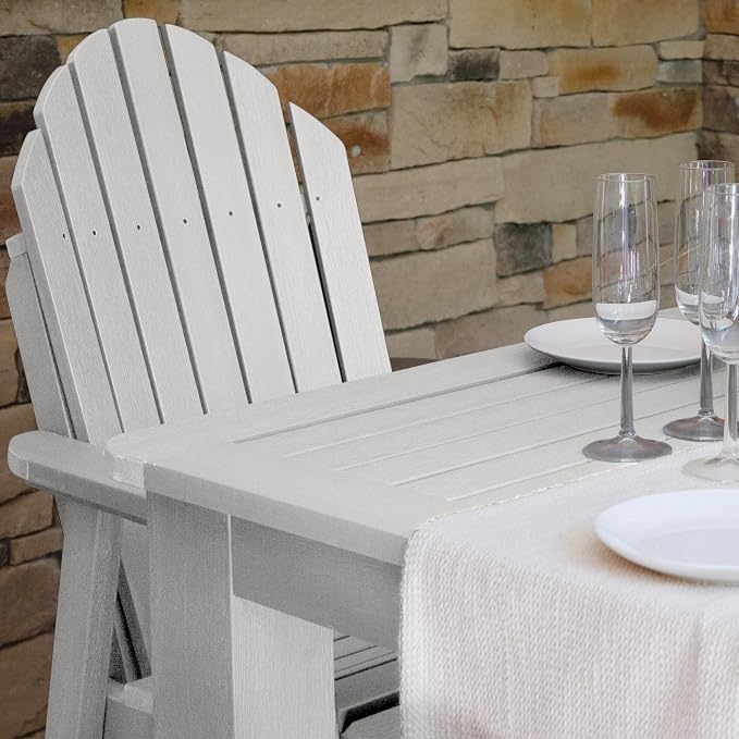 highwood AD-CNA44-WHE Hamilton 5 Piece Square Counter Height Dining Set, White