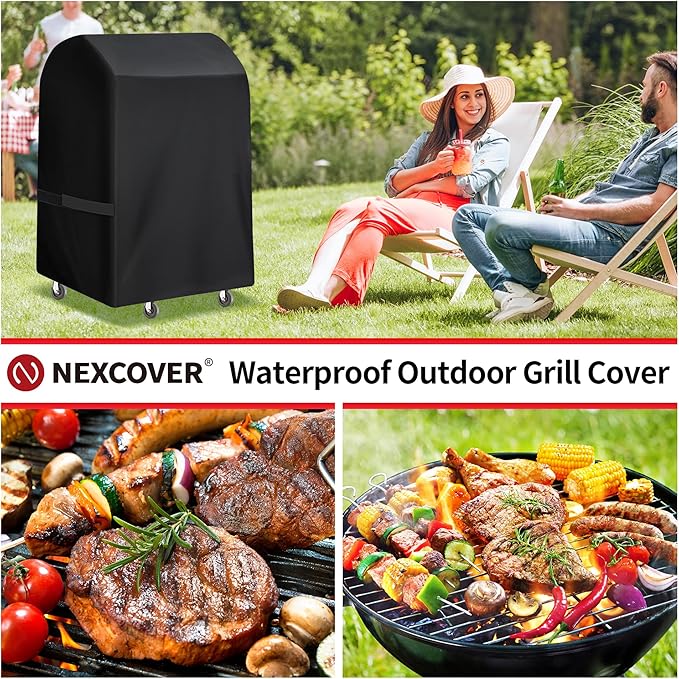 NEXCOVER Grill Cover- 30" Waterproof BBQ Grill Cover, Barbeque Cover Grill Cover for Outdoor Grill, UV Resistant Dustproof Barbecue Smoker Cover.