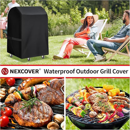 NEXCOVER Grill Cover- 30" Waterproof BBQ Grill Cover, Barbeque Cover Grill Cover for Outdoor Grill, UV Resistant Dustproof Barbecue Smoker Cover.