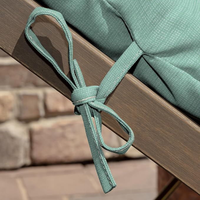 Arden Outdoor Plush Modern Tufted Chaise Cushion, 76 x 22, Rain-Proof, Fade Resistant, Tufted Cushion for Chaise Lounger Aqua Leala | Plush Comfort, Modern Tuft, Lounge Cushion, Rain-Proof, Fade Resistant, Mold and Mildew Resistant