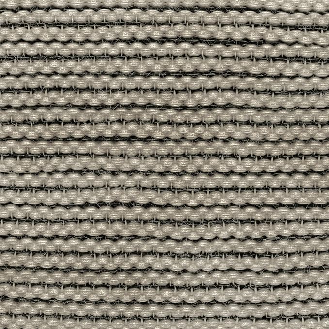 SIMPLIHOME Eastmont 18" Wide Square Pouf in Beige PET Polyester | Versatile boho indoor/outdoor footstool, extra seating for living room or bedroom or patio with assembled design, assembled.