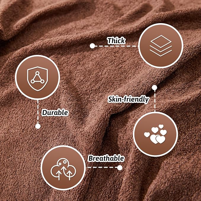 MEETSKY Couch Cover Washable for 2 Cushion Sofa, Cat Scratch Proof Furniture Protector Love Seat L Shape Couch Covers Soft Sectional Sofa Cover for Dogs Pets, 71" x 118", Chocolate